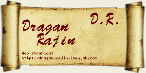 Dragan Rajin vizit kartica